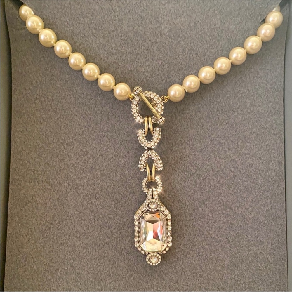 Heidi Daus Graecful Edition Toggle Drop Necklace NIB!